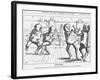 Athletics, 1869-George Du Maurier-Framed Giclee Print