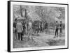 Athletics Meeting in the Bois de Boulogne Paris (France): The High Jump-Jankowski-Framed Stretched Canvas