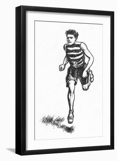 Athletics: Runner, c1900-null-Framed Premium Giclee Print