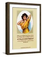 Athlo - Ointment For Croup, Cold Or Sore Throat-null-Framed Art Print