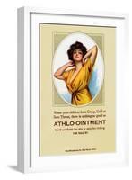 Athlo - Ointment For Croup, Cold Or Sore Throat-null-Framed Art Print