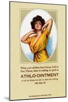 Athlo - Ointment For Croup, Cold Or Sore Throat-null-Mounted Art Print