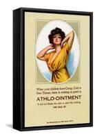 Athlo - Ointment For Croup, Cold Or Sore Throat-null-Framed Stretched Canvas
