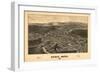 Athol, Massachusetts - Panoramic Map-Lantern Press-Framed Art Print