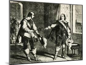 Athos Handing Sword to Comminges, Illustration for Chapter LXXXIII of Twenty Years After-Alexandre Dumas-Mounted Giclee Print