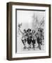 Athos, Porthos, Aramis and D'Artagnan, Illustration for the Three Musketeers by Alexandre Dumas-null-Framed Giclee Print