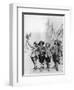 Athos, Porthos, Aramis and D'Artagnan, Illustration for the Three Musketeers by Alexandre Dumas-null-Framed Giclee Print