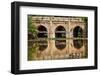 Athpula Eight Piers Stone Bridge, Reflection of Lodi Gardens, New Delhi, India-William Perry-Framed Photographic Print