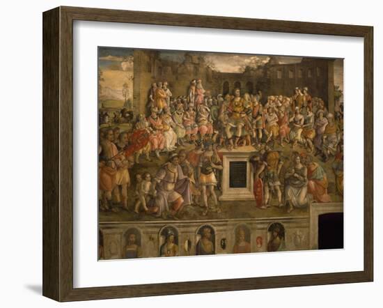 Atilius Regulus Advising Romans Not to Make Peace with Carthaginians-Jacopo Ripanda-Framed Giclee Print