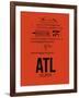 ATL Atlanta Airport Orange-NaxArt-Framed Art Print