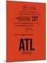 ATL Atlanta Airport Orange-NaxArt-Mounted Art Print