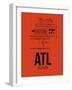 ATL Atlanta Airport Orange-NaxArt-Framed Art Print