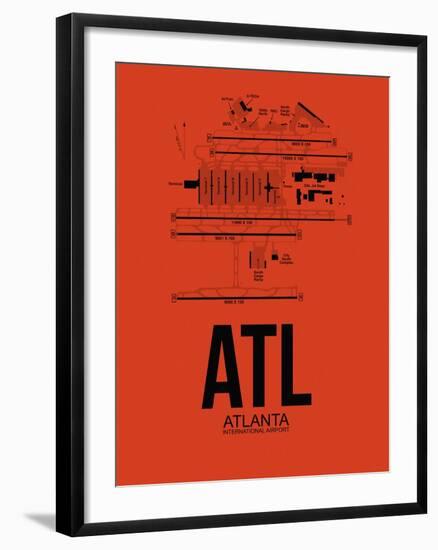 ATL Atlanta Airport Orange-NaxArt-Framed Art Print