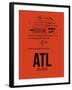 ATL Atlanta Airport Orange-NaxArt-Framed Art Print