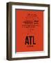 ATL Atlanta Airport Orange-NaxArt-Framed Art Print