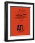 ATL Atlanta Airport Orange-NaxArt-Framed Art Print