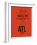 ATL Atlanta Airport Orange-NaxArt-Framed Art Print