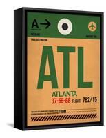 ATL Atlanta Luggage Tag 1-NaxArt-Framed Stretched Canvas