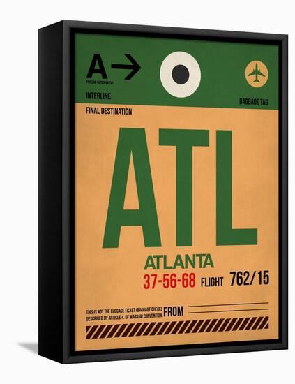 ATL Atlanta Luggage Tag 1-NaxArt-Framed Stretched Canvas