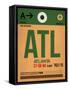 ATL Atlanta Luggage Tag 1-NaxArt-Framed Stretched Canvas