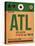 ATL Atlanta Luggage Tag 1-NaxArt-Stretched Canvas