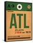 ATL Atlanta Luggage Tag 1-NaxArt-Framed Stretched Canvas