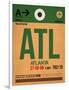 ATL Atlanta Luggage Tag 1-NaxArt-Framed Art Print