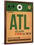 ATL Atlanta Luggage Tag 1-NaxArt-Framed Art Print