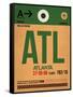 ATL Atlanta Luggage Tag 1-NaxArt-Framed Stretched Canvas