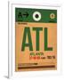 ATL Atlanta Luggage Tag 1-NaxArt-Framed Art Print