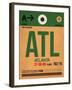 ATL Atlanta Luggage Tag 1-NaxArt-Framed Art Print