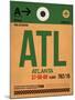 ATL Atlanta Luggage Tag 1-NaxArt-Mounted Art Print
