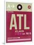 ATL Atlanta Luggage Tag 2-NaxArt-Framed Art Print