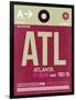 ATL Atlanta Luggage Tag 2-NaxArt-Framed Art Print