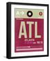 ATL Atlanta Luggage Tag 2-NaxArt-Framed Art Print