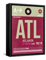 ATL Atlanta Luggage Tag 2-NaxArt-Framed Stretched Canvas