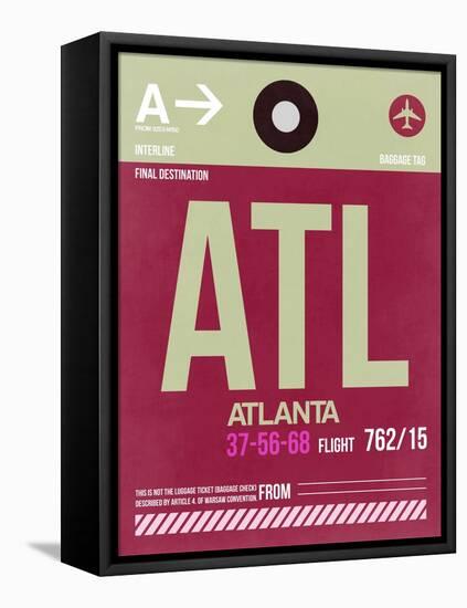 ATL Atlanta Luggage Tag 2-NaxArt-Framed Stretched Canvas