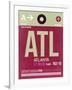 ATL Atlanta Luggage Tag 2-NaxArt-Framed Art Print