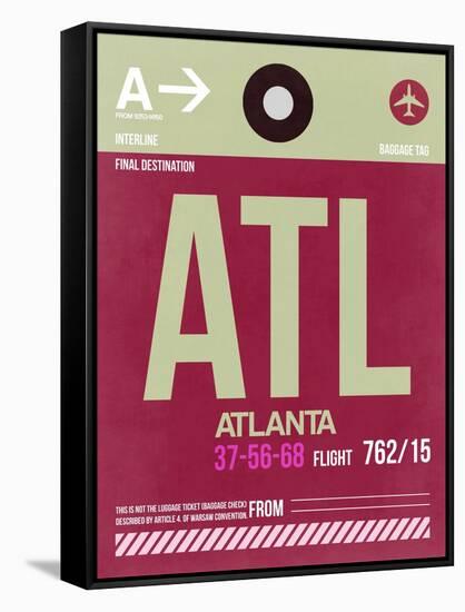 ATL Atlanta Luggage Tag 2-NaxArt-Framed Stretched Canvas