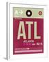 ATL Atlanta Luggage Tag 2-NaxArt-Framed Art Print