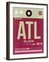 ATL Atlanta Luggage Tag 2-NaxArt-Framed Art Print