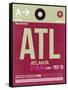 ATL Atlanta Luggage Tag 2-NaxArt-Framed Stretched Canvas