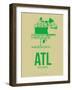 Atl Atlanta Poster 1-NaxArt-Framed Art Print