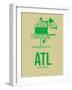 Atl Atlanta Poster 1-NaxArt-Framed Art Print