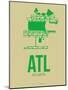 Atl Atlanta Poster 1-NaxArt-Mounted Art Print