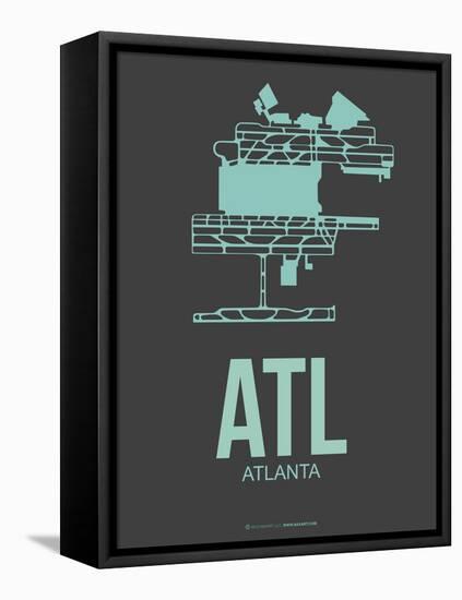 Atl Atlanta Poster 2-NaxArt-Framed Stretched Canvas