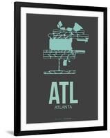 Atl Atlanta Poster 2-NaxArt-Framed Art Print