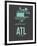 Atl Atlanta Poster 2-NaxArt-Framed Art Print