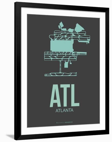 Atl Atlanta Poster 2-NaxArt-Framed Art Print