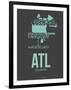 Atl Atlanta Poster 2-NaxArt-Framed Art Print